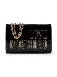 LOVE MOSCHINO Torebka JC4251PP0OKE100A Czarny. Czarne torebki wieczorowe damskie Love Moschino, bez wzorów, ze skóry, bez dodatków. Za 719.99 zł.