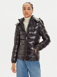 Tommy Jeans Kurtka puchowa DW0DW19926 Czarny Regular Fit. Czarne kurtki damskie Tommy Jeans, s, bez wzorów, z jeansu, bez kaptura. Za 689.99 zł.