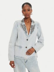 One Teaspoon Marynarka 26469 Niebieski Relaxed Fit. Niebieskie marynarki i żakiety damskie One Teaspoon, l, bez wzorów, z bawełny. Za 639.99 zł.