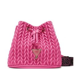 Torebka Guess. Czerwone listonoszki damskie Guess, z aplikacjami, bez dodatków. Za 209.99 zł.