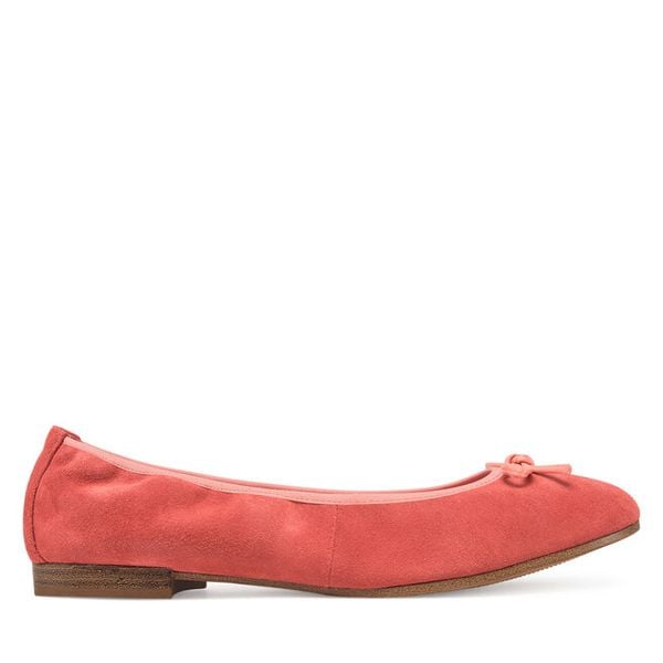 Baleriny Tamaris. Czerwone balerinki damskie Tamaris, bez wzorów. Za 229.99 zł.