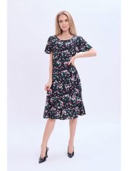 Marks & Spencer Sukienka w kolorze czarno-jasnoróżowym rozmiar: 36. Czarne sukienki damskie Marks & Spencer, bez wzorów, z wiskozy, bez ramiączek. Za 114.44 zł.