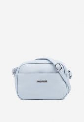 Jasnoniebieska Torebka na Ramię Ozdobiona Napisem Dolarrea. Niebieskie shopper bag Born2be, bez wzorów, na ramię, bez dodatków. Za 54.99 zł.