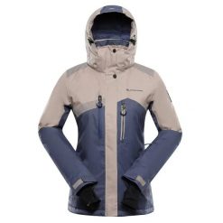 Kurtka damska narciarska snowboardowa 15.000 Alpine Pro Deara 2. Brązowe kurtki damskie Alpine Pro, na zimę, l, bez wzorów, z materiału, bez kaptura. Za 729.00 zł.