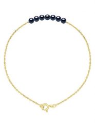 Mitzuko Złota bransoletka z perłami rozmiar: onesize. Niebieskie bransoletki damskie Mitzuko, złote. Za 304.99 zł.