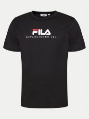 Fila T-Shirt FAU0147 Czarny Regular Fit. Czarne t-shirty damskie Fila, l, bez wzorów, z bawełny, bez kołnierzyka. Za 79.99 zł.