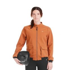 Kurtka damska zapinana na zamek Horse Pilot. Brązowe kurtki damskie HORSE PILOT, bez wzorów, bez kaptura. Za 1,119.10 zł.