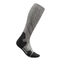 Skarpetki kompresyjne merino dla kobiet Bauerfeind. Szare skarpetki damskie BAUERFEIND, bez wzorów, z wełny. Za 308.00 zł.