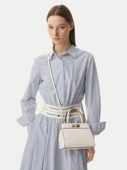 Tommy Hilfiger Torebka Th Modern Mini Satchel AW0AW18726 Kremowy. Białe torebki klasyczne damskie Tommy Hilfiger, ze skóry, bez dodatków. Za 569.99 zł.