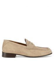 Gino Rossi Mokasyny ELYSE-130 Beżowy. Brązowe mokasyny damskie Gino Rossi, ze skóry, bez obcasa. Za 329.99 zł.