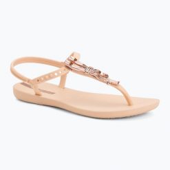 Sandały damskie Ipanema Class Charmi. Brązowe sandały damskie Ipanema, bez wzorów, z materiału, bez obcasa, bez zapięcia. Za 119.99 zł.