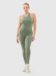 Les Lunes Legginsy sportowe "Luna" w kolorze zielonym rozmiar: XXS. Zielone legginsy damskie Les Lunes, xxs, bez wzorów, z podwyższonym stanem, outdoorowe. Za 173.99 zł.