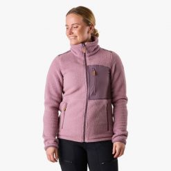Bluza polarowa turystyka damska Swedemount Nordkap Pile Jacket wodoodporna. Czerwone bluzy damskie SWEDEMOUNT, na zimę, bez wzorów, z polaru, bez kaptura. Za 399.99 zł.