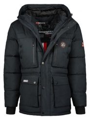 Geographical Norway Kurtka zimowa "Albert" w kolorze granatowym rozmiar: L. Niebieskie kurtki damskie Geographical Norway, na zimę, l, bez wzorów, z puchu, bez kaptura. Za 249.76 zł.