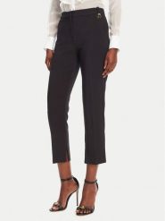 Elisabetta Franchi Chinosy PA-098-52E2-V320 Czarny Regular Fit. Czarne spodnie materiałowe damskie Elisabetta Franchi, bez wzorów, z syntetyku. Za 969.99 zł.