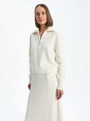 BGN Sweter w kolorze kremowym rozmiar: 40. Brązowe swetry klasyczne damskie BGN, bez kołnierzyka. Za 109.78 zł.