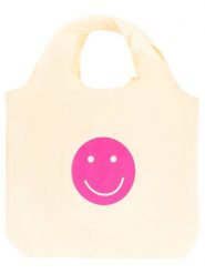 Zwillingsherz Shopper bag "Smile" w kolorze beżowo-różowym - 58 x 49 cm rozmiar: onesize. Brązowe shopper bag Zwillingsherz, bez wzorów, z materiału, na ramię, bez dodatków. Za 59.45 zł.