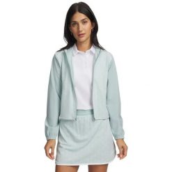 Damska bluza z kapturem full zip Under Armour Drive. Białe golfy damskie Under Armour, bez wzorów, bez ramiączek. Za 467.00 zł.