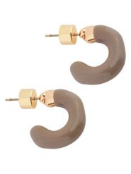 TATUUM Kolczyki-półkreole "Beris" rozmiar: onesize. Brązowe kolczyki damskie TATUUM. Za 34.99 zł.