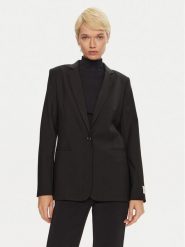 Calvin Klein Marynarka K20K207632 Czarny Slim Fit. Czarne marynarki i żakiety damskie Calvin Klein, bez wzorów, z wełny. Za 1,299.00 zł.