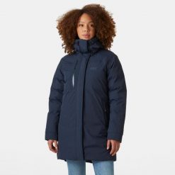 Parka dla kobiet Helly Hansen Adore. Niebieskie parki damskie Helly Hansen, na zimę, bez kaptura. W wyprzedaży za 1,429.50 zł.