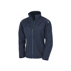Kurtka softshell 3-warstwowa z recyklingowanego poliestru damska Result. Niebieskie kurtki damskie RESULT, bez wzorów, z softshellu, bez kaptura. Za 268.00 zł.