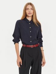 Tommy Hilfiger Koszula WW0WW43066 Granatowy Regular Fit. Niebieskie koszule damskie Tommy Hilfiger, bez wzorów, z wiskozy, biznesowe, bez kołnierzyka, bez ramiączek. Za 299.99 zł.