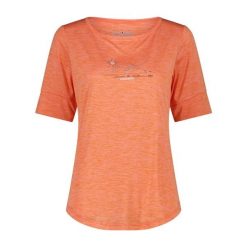 Kobiece lekkie jerseyowe ubranie sportowe CMP. Brązowe koszulki sportowe damskie CMP, bez wzorów, z dzianiny, bez ramiączek. Za 149.05 zł.