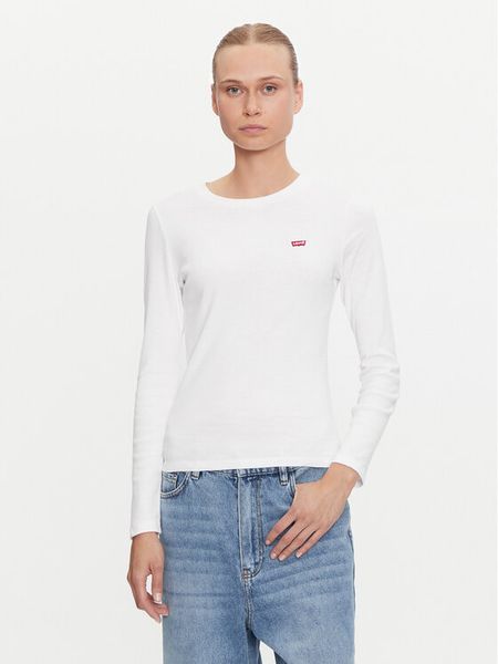 Levi's® Bluzka Essential Housemark 000KL-0000 Biały Regular Fit. Białe bluzki damskie s, bez wzorów, z bawełny, bez kołnierzyka, bez ramiączek. Za 169.99 zł.