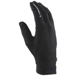 Rękawiczki multifunkcyjne dla dorosłych Viking Alfa, z wełny Merino. Czarne rękawiczki damskie Viking, bez wzorów, z wełny. Za 62.99 zł.