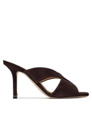 BOSS Klapki Charlize Samule 50563356 Brązowy. Brązowe klapki damskie Boss, bez wzorów, ze skóry, bez obcasa, bez zapięcia. Za 1,849.00 zł.