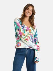 LIEBLINGSSTÜCK Sweter "Samsa" ze wzorem rozmiar: 46. Swetry klasyczne damskie LIEBLINGSSTÜCK, z bawełny, bez kołnierzyka. Za 386.53 zł.