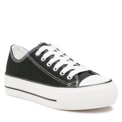 Trampki Jenny Fairy. Czarne trampki damskie Jenny Fairy, bez wzorów, bez zapięcia. Za 59.99 zł.