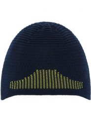 Eisbär Czapka beanie "Active Warm" w kolorze limonkowo-granatowym rozmiar: onesize. Niebieskie czapki damskie Eisbär, bez wzorów, z wełny. Za 127.35 zł.