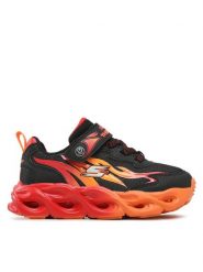 Skechers Sneakersy Heat Flux 400103L/BKRD Czarny. Czarne buty sportowe chłopięce Skechers, z meshu, bez zapięcia. Za 209.99 zł.