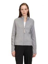 Betty Barclay Sweter w kolorze szarym rozmiar: 46. Szare kardigany damskie Betty Barclay, ze splotem, bez kołnierzyka. Za 173.99 zł.