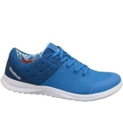 Buty treningowe damskie Reebok Dmx Lite Prime. Niebieskie obuwie sportowe damskie Reebok, z gumy, bez zapięcia, na fitness i siłownię. Za 203.00 zł.