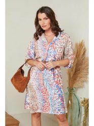 Curvy Lady Sukienka ze wzorem rozmiar: 40/42. Sukienki damskie Curvy Lady, bez wzorów, ze skóry, klasyczne, bez ramiączek. Za 97.51 zł.