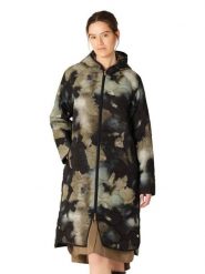 Ilse Jacobsen Płaszcz przejściowy w kolorze czarno-oliwkowym rozmiar: 40. Brązowe płaszcze damskie Ilse Jacobsen, bez wzorów, bez kaptura. Za 282.99 zł.