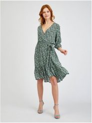 Orsay Sukienka w kolorze zielonym rozmiar: 36. Zielone sukienki damskie Orsay, bez wzorów, z tkaniny, bez ramiączek. Za 78.99 zł.