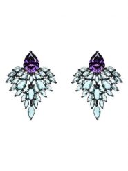 Luxenter Srebrne kolczyki-wkrętki z cyrkoniami rozmiar: onesize. Szare kolczyki damskie Luxenter, z cyrkonią, srebrne. Za 304.99 zł.