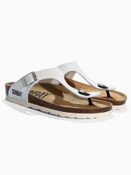 Sunbay Japonki "Camelia" w kolorze białym rozmiar: 42. Białe klapki damskie Sunbay, bez wzorów, z otwartym noskiem, bez obcasa, bez zapięcia. Za 162.49 zł.
