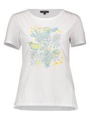 More & More Koszulka w kolorze białym rozmiar: 40. Białe bluzki damskie More & More, bez wzorów, z bawełny, bez kołnierzyka, bez ramiączek. Za 76.45 zł.