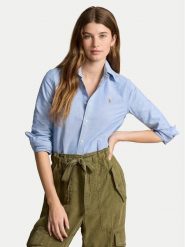 Polo Ralph Lauren Koszula 211941520001 Niebieski Slim Fit. Niebieskie koszule damskie Polo Ralph Lauren, bez wzorów, z bawełny, bez kołnierzyka, bez ramiączek. Za 539.99 zł.