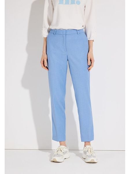 More & More Spodnie chino w kolorze błękitnym rozmiar: 42. Niebieskie spodnie materiałowe damskie More & More, bez wzorów. Za 194.95 zł.