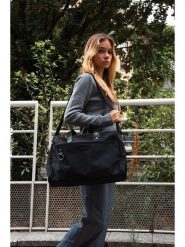 Victor & Hugo Paris Skórzana torba podróżna "Sky" w kolorze czarnym - 44 x 32 x 14 cm rozmiar: onesize. Czarne torby na laptopa Victor & Hugo Paris, bez wzorów, z materiału. Za 343.73 zł.