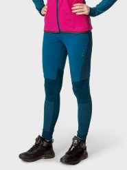 Halti Legginsy funkcyjne "Tracks" w kolorze niebieskim rozmiar: 40. Niebieskie legginsy sportowe damskie Halti, bez wzorów, z poliamidu, outdoorowe. Za 204.95 zł.