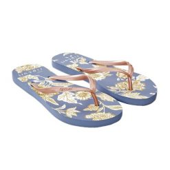 Japonki plażowe damskie Rip Curl Oceans Together 70. Niebieskie klapki damskie Rip Curl, bez wzorów, bez obcasa, bez zapięcia. Za 47.99 zł.