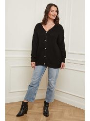 Curvy Lady Kardigan w kolorze czarnym rozmiar: 40/42. Czarne kardigany damskie Curvy Lady, bez wzorów. Za 128.25 zł.