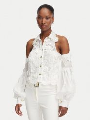 Babylon Koszula W MF0308 Biały Regular Fit. Białe koszule damskie Babylon, bez wzorów, bez kołnierzyka, bez ramiączek. Za 1,689.00 zł.